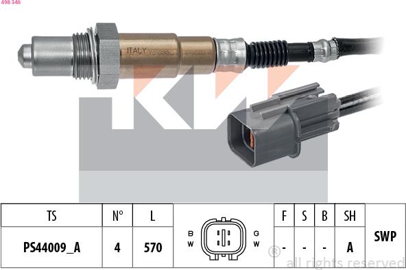 KW 498 346 - Lambda zonde ps1.lv