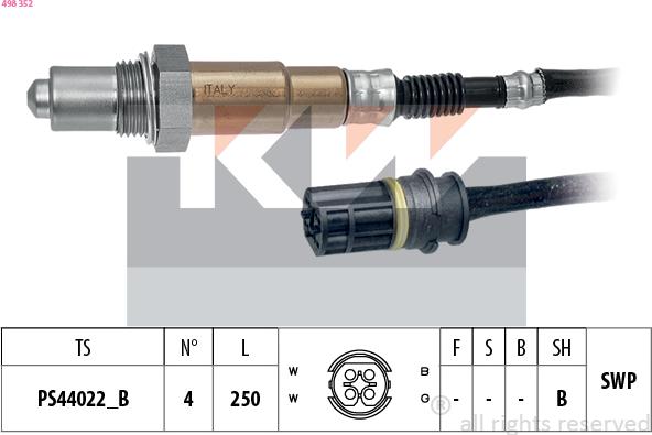 KW 498 352 - Lambda zonde ps1.lv