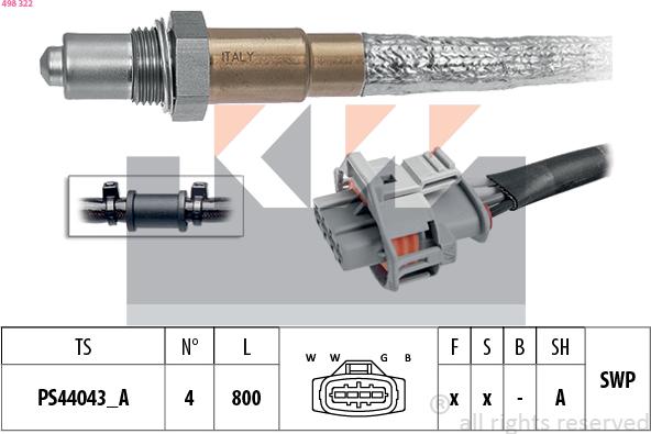 KW 498 322 - Lambda zonde ps1.lv