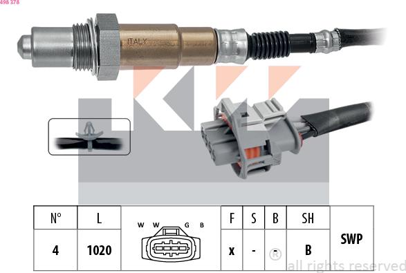 KW 498 378 - Lambda zonde ps1.lv