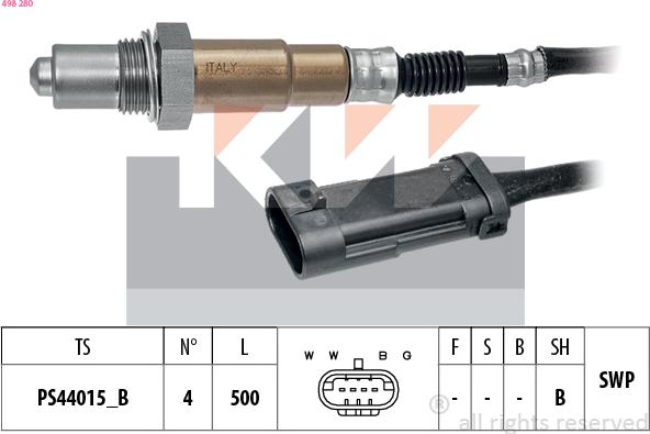 KW 498 280 - Lambda zonde ps1.lv