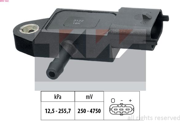 KW 493 122 - Gaisa spiediena devējs, Augstuma regulēšana ps1.lv