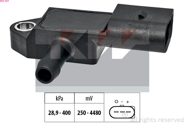 KW 493 327 - Gaisa spiediena devējs, Augstuma regulēšana ps1.lv