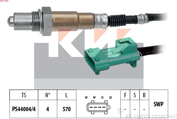 KW 497 597 - Lambda zonde ps1.lv