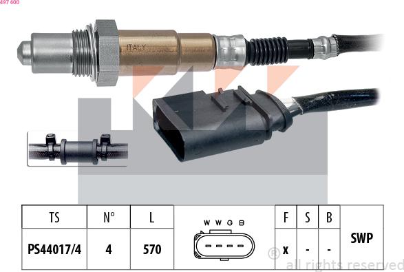 KW 497 600 - Lambda zonde ps1.lv