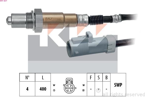 KW 497 257 - Lambda zonde ps1.lv