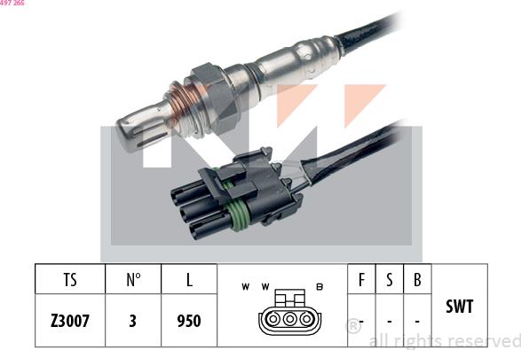 KW 497 265 - Lambda zonde ps1.lv