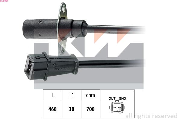 KW 453 001 - Impulsu devējs, Kloķvārpsta ps1.lv