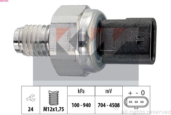 KW 480 004 - Devējs, Eļļas spiediens ps1.lv