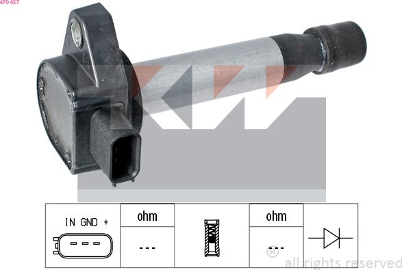 KW 470 457 - Aizdedzes spole ps1.lv