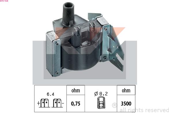 KW 470 158 - Aizdedzes spole ps1.lv