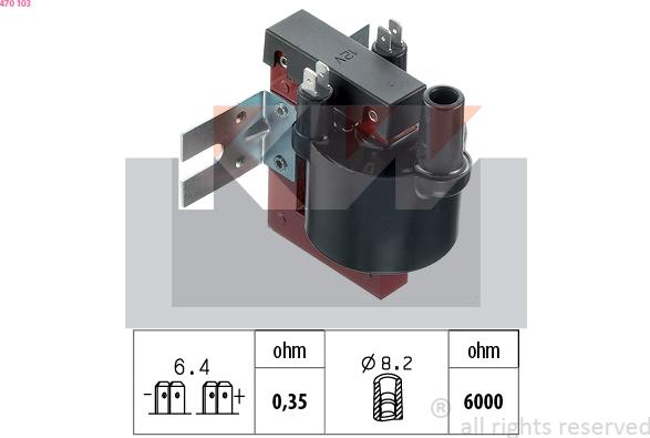 KW 470 103 - Aizdedzes spole ps1.lv