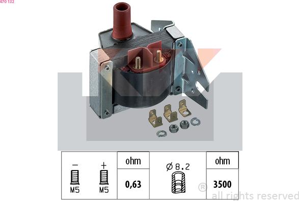 KW 470 132 - Aizdedzes spole ps1.lv