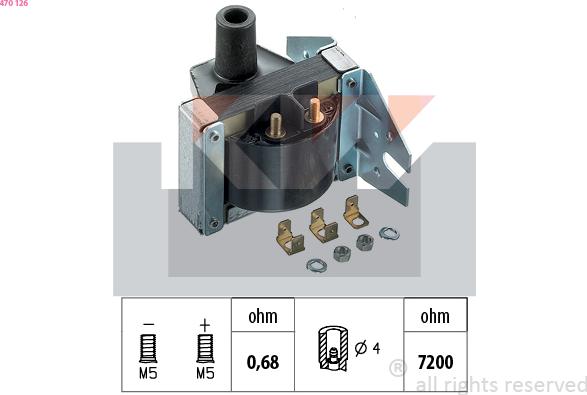 KW 470 126 - Aizdedzes spole ps1.lv