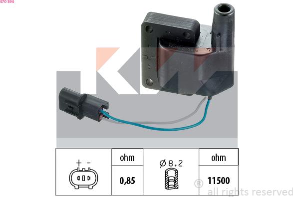 KW 470 394 - Aizdedzes spole ps1.lv