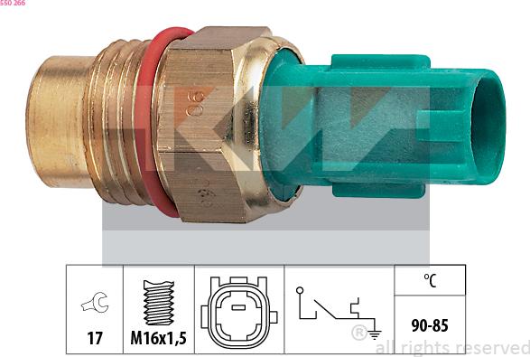 KW 550 266 - Termoslēdzis, Radiatora ventilators ps1.lv