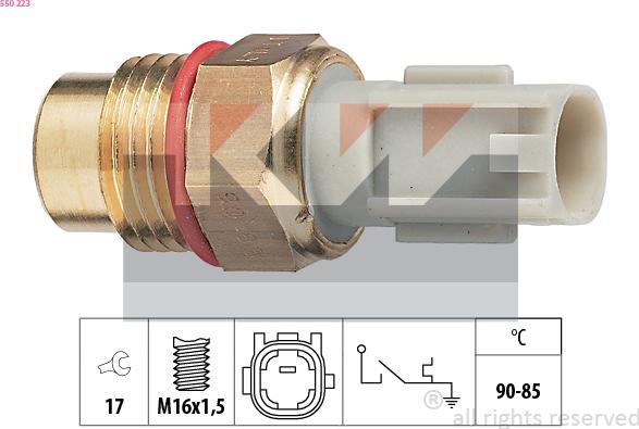 KW 550 223 - Termoslēdzis, Radiatora ventilators ps1.lv