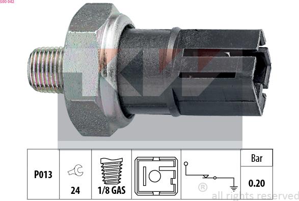 KW 500 042 - Devējs, Eļļas spiediens ps1.lv