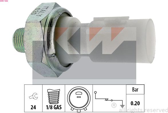 KW 500 182 - Devējs, Eļļas spiediens ps1.lv