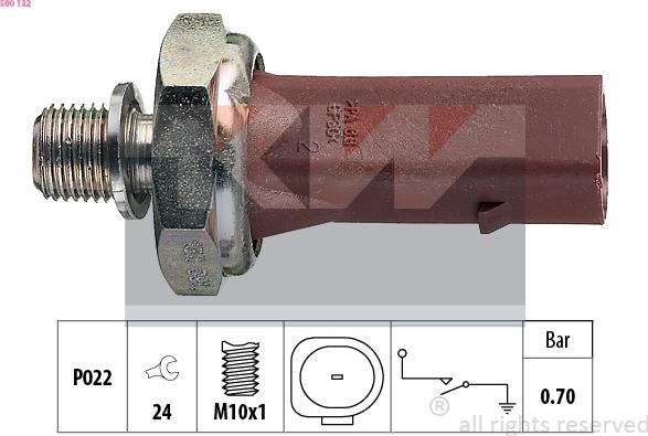 KW 500 132 - Devējs, Eļļas spiediens ps1.lv