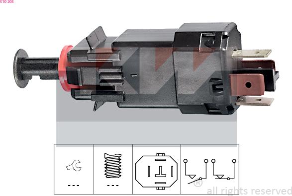 KW 510 205 - Bremžu signāla slēdzis ps1.lv
