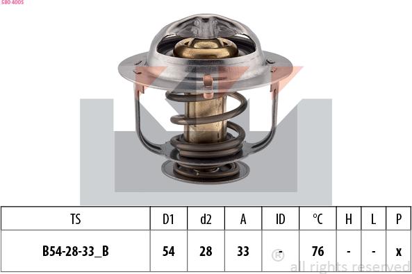 KW 580 400S - Termostats, Dzesēšanas šķidrums ps1.lv