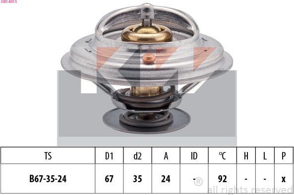 KW 580 401S - Termostats, Dzesēšanas šķidrums ps1.lv