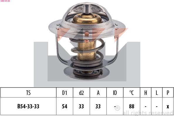 KW 580 414S - Termostats, Dzesēšanas šķidrums ps1.lv