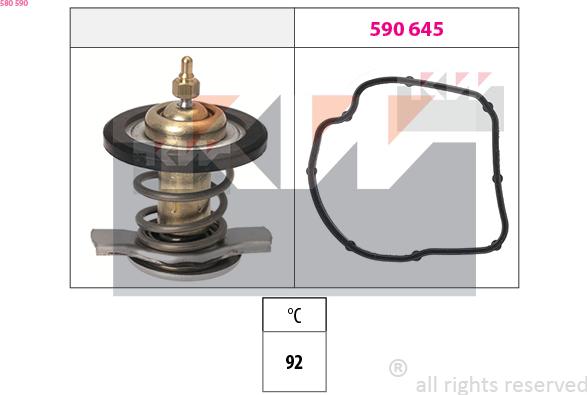 KW 580 590 - Termostats, Dzesēšanas šķidrums ps1.lv