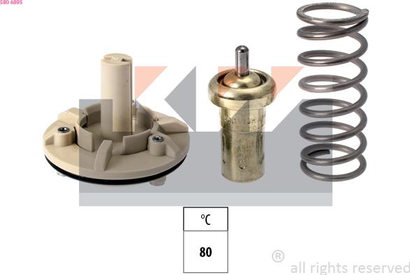 KW 580 689S - Termostats, Dzesēšanas šķidrums ps1.lv