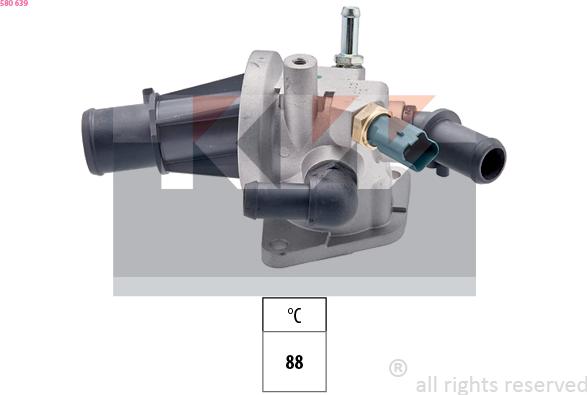 KW 580 639 - Termostats, Dzesēšanas šķidrums ps1.lv