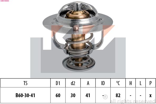 KW 580 844S - Termostats, Dzesēšanas šķidrums ps1.lv