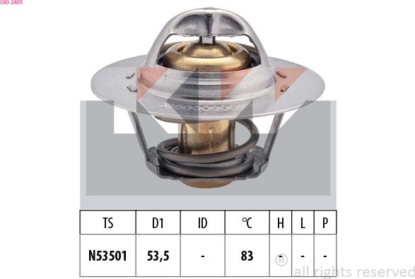 KW 580 240S - Termostats, Dzesēšanas šķidrums ps1.lv