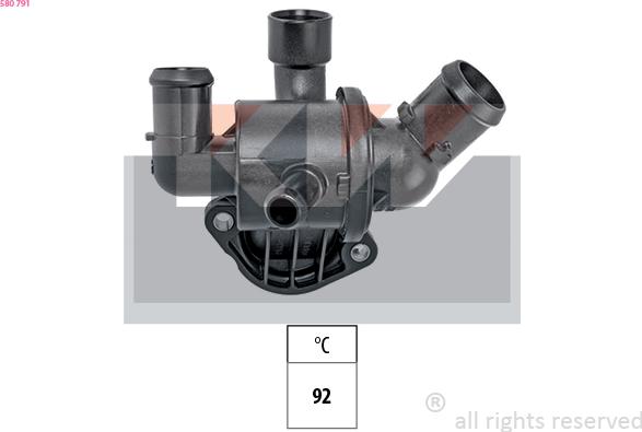 KW 580 791 - Termostats, Dzesēšanas šķidrums ps1.lv