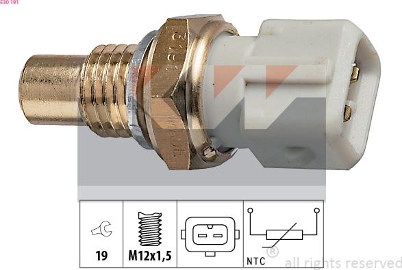 KW 530 191 - Devējs, Eļļas temperatūra ps1.lv