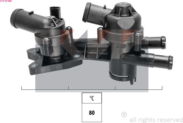 KW 579 954KK - Termostats, Dzesēšanas šķidrums ps1.lv