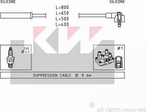 KW 359 864 - Augstsprieguma vadu komplekts ps1.lv