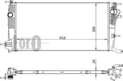 Loro 042-017-0054 - Radiators, Motora dzesēšanas sistēma ps1.lv