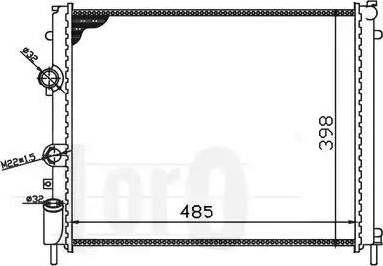 Loro 042-017-0004-X - Radiators, Motora dzesēšanas sistēma ps1.lv