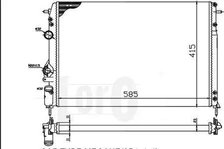 Loro 042-017-0005 - Radiators, Motora dzesēšanas sistēma ps1.lv