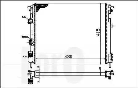 Loro 042-017-0006-B - Radiators, Motora dzesēšanas sistēma ps1.lv