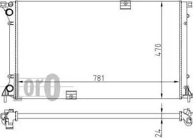 Loro 042-017-0027 - Radiators, Motora dzesēšanas sistēma ps1.lv