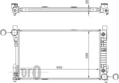 Loro 054-017-0011 - Radiators, Motora dzesēšanas sistēma ps1.lv