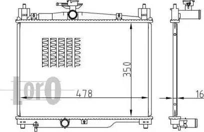 Loro 051-017-0013-B - Radiators, Motora dzesēšanas sistēma ps1.lv