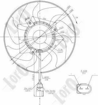 Loro 053-014-0004 - Ventilators, Motora dzesēšanas sistēma ps1.lv