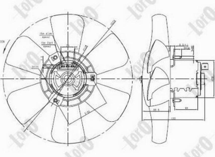 Loro 053-014-0020 - Ventilators, Motora dzesēšanas sistēma ps1.lv