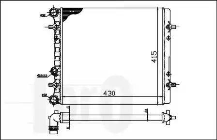 Loro 053-017-0013 - Radiators, Motora dzesēšanas sistēma ps1.lv