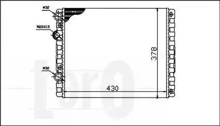 Loro 053-017-0036 - Radiators, Motora dzesēšanas sistēma ps1.lv