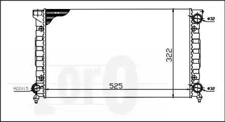 Loro 053-017-0023 - Radiators, Motora dzesēšanas sistēma ps1.lv