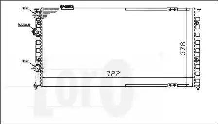 Loro 053-017-0027 - Radiators, Motora dzesēšanas sistēma ps1.lv